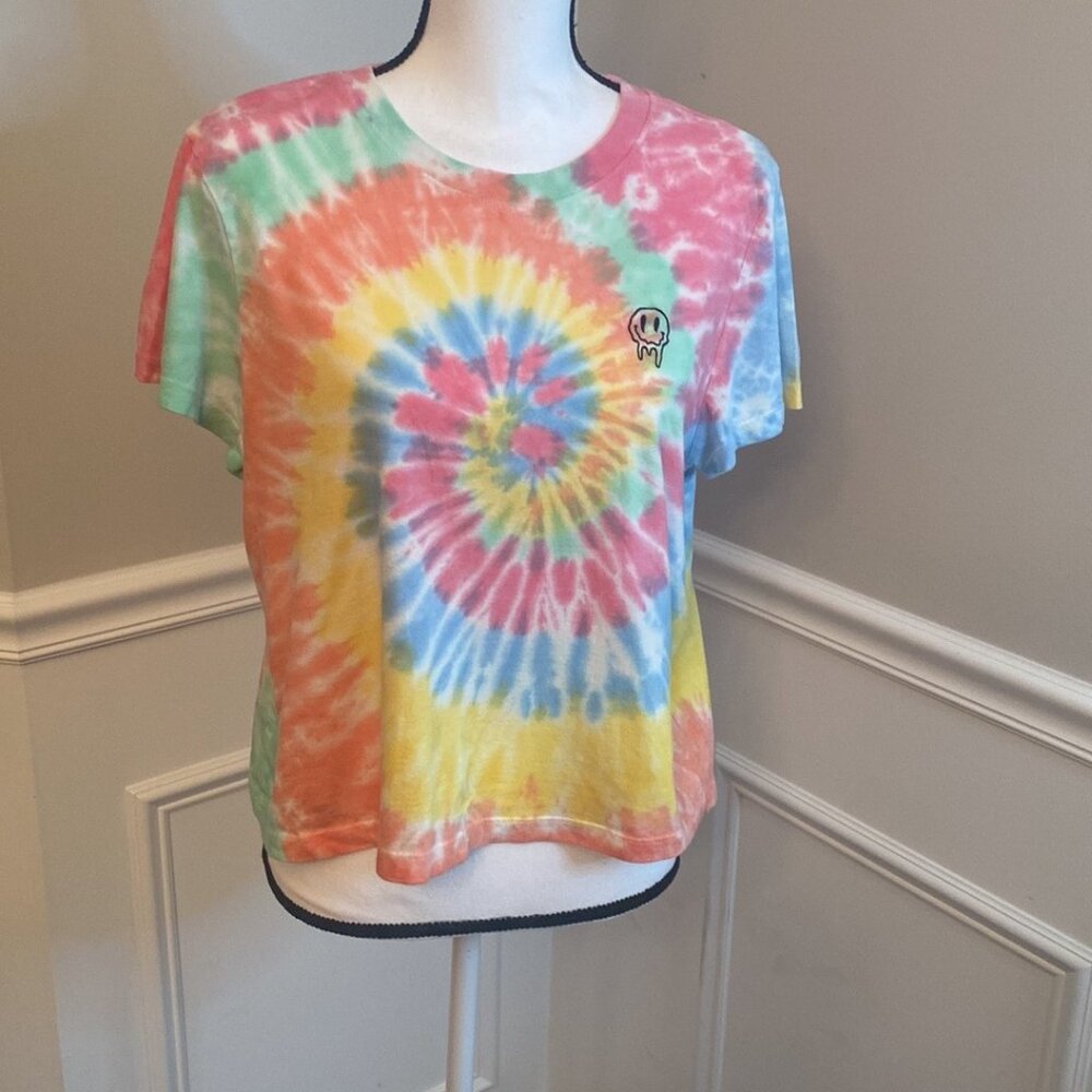 Rue21 Tie Dye Crop Shirt size Large
